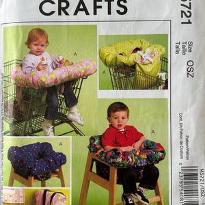 Patrón de costura artesanal McCall's 5721: cubierta para carrito de compras 3 en 1 sin cortar