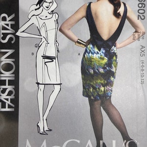 McCall&#39;s 6602 Women&#39;s Sewing Pattern Dresses Fashion Star 4 - 12 UNCUT