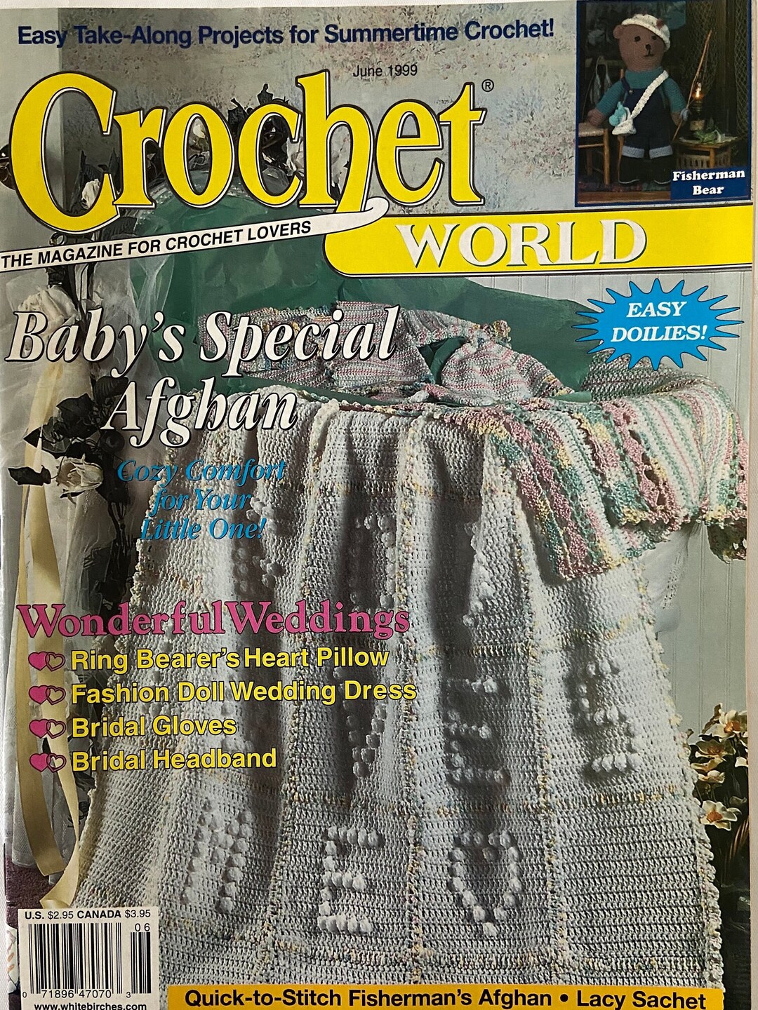 Crochet World Magazine June 1999 Preowned Etsy
