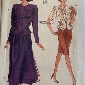 Vogue 7886 Women's Sewing Pattern Petite Tope Skirt 18 - 22 UNCUT