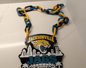 Jacksonville Jaguars Fan Emblem – Jags Skyline & Stadium Hype Chain Design