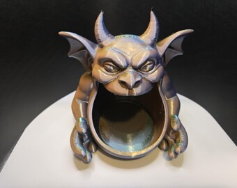 Custom Made to Order Gothic Gargoyle Candy Bowl: 3D Printed Halloween Decor