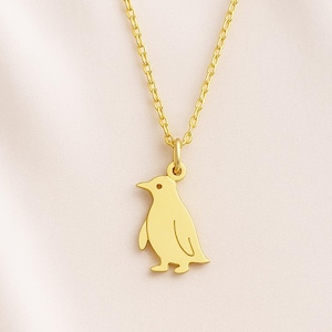 Penguin Necklace • 925K Sterling Silver • Winter Pendant • Gift for Daughter • Cold Land Jewelry, • Cute Penguin Jewellery • Gift for Her