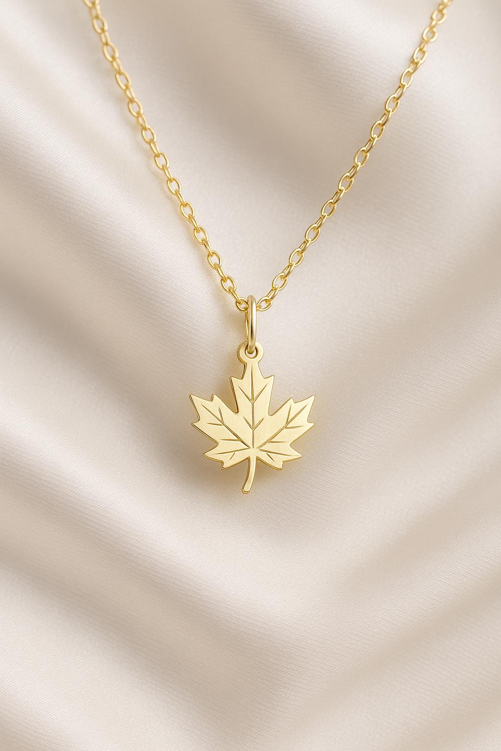 Pendentif Feuille Nature Doré Or – Bijou De Dos élégant, Chaîne Non Fournie