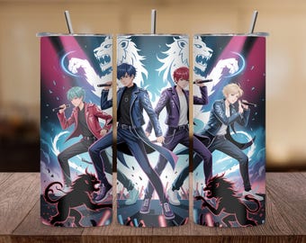 Diseño PNG para vaso térmico K Demon Hunter / 20 oz (descarga digital)