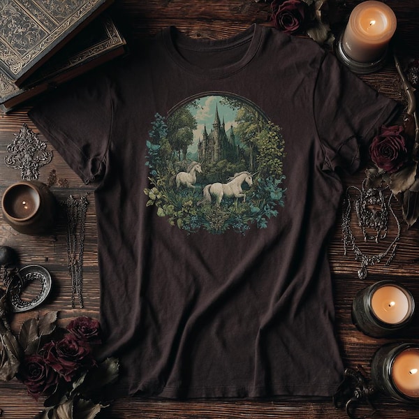 Renaissance Unicorn T-Shirt: Vintage Fantasy Graphic Tee