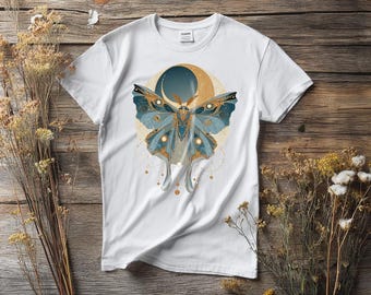 Gothic Moth T-Shirt, Unisex Shirt, Death Moth Tee, Dark Clothing, Alternative Apparel