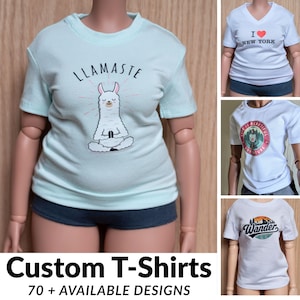 Custom Smart Doll T-Shirt (Pick Design, Color & Style).