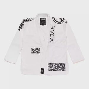 Shoyoroll x RVCA Batch 105 BJJ Gi Kimono | White Jiu Jitsu Uniform with Bag | Limited Edition Gi | Absolute King Brazilian Jiu Jitsu Uniform