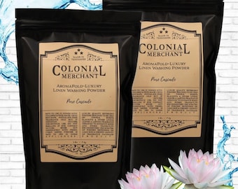 Pure Cascade Laundry Powder 2-Pack: Bergamot, Lily & Musk - Non-Toxic