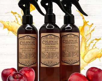 Golden Orchard Room Spray: Honeycrisp Apple, Oak & Spice (3-Pack, 8oz, USA Made)