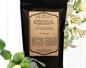 Bergamot & White Lily Laundry Powder: Non-Toxic, HE Safe, 2 lb Bag
