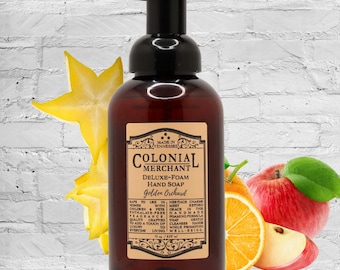 Golden Orchard Foaming Hand Soap: Star Fruit, Apple & Velvet Woods