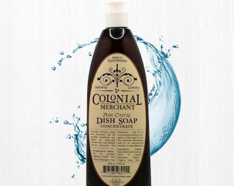 Pure Castile Dish Soap Concentrate • Plant‑Based & Detergent‑Free • Fragrance‑Free • Gentle Family‑Safe Dish Soap