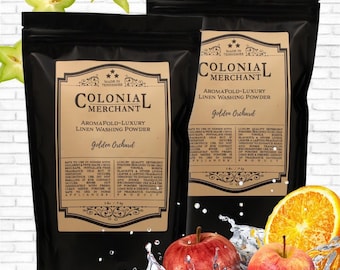 Golden Orchard Laundry Powder: Apple, Oak & Spice Scent - 2x2 lb Bags