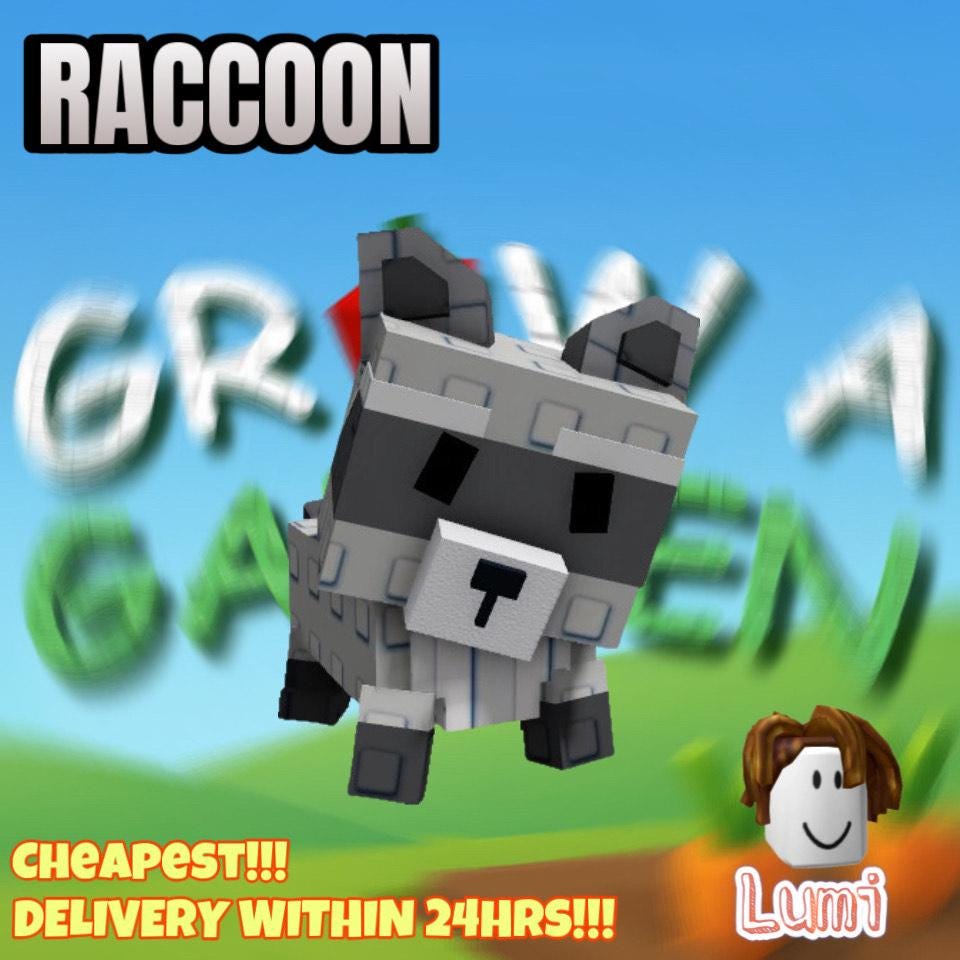 Raccoon | Grow a Garden | Roblox
