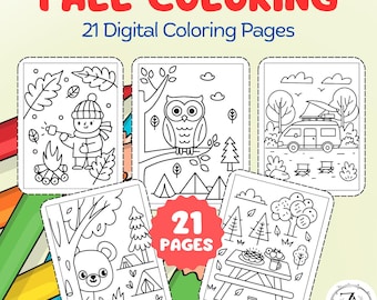 Dibujos para colorear de otoño, Libro para colorear de otoño, Dibujos fáciles para colorear de primavera, Lámina para colorear de otoño, Dibujos para colorear de otoño, Dibujos para colorear de otoño para niños