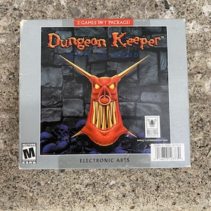 Dungeon Keeper 1 & 2 PC Game Big Box – 2 Games in 1 Package! Vintage 2000s Bullfrog / EA – Complete