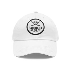 Dad Hat with Leather Patch (Round)