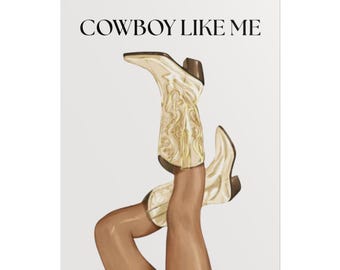 Swiftie Room Decor | Cowboy Like Me Poster