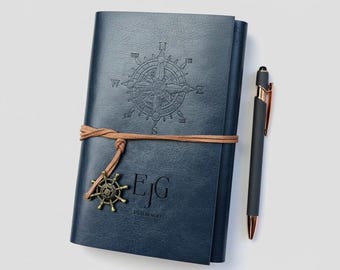 Custom Writing Notebook for Authors Personalized Vegan Leather Journal Story Idea Christmas Gift Planner for Writers Inspirational Poetry