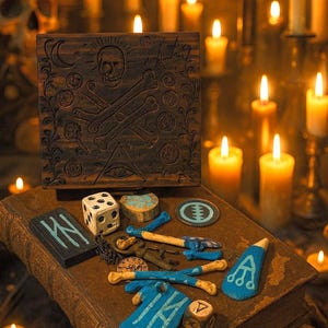 Authentic Shadow Shaman Fortune Telling, Bone Casting Kit. For new or experienced readers