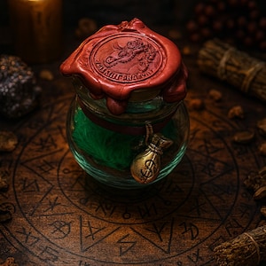 Maßgeschneiderte Schatten Schamane Zauber Glas, Voodoo Wurzelwerk Ritual