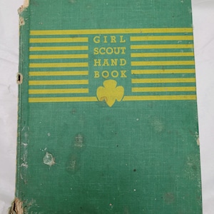 Vintage Girl Scout Handbook for the Intermediate Program Published by Girl Scouts 1940s book Nostalgia Girl Scouting Girl Scout Laws