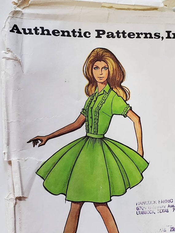 UNCUT Authentic Patterns 233 Misses Western Dress Etsy