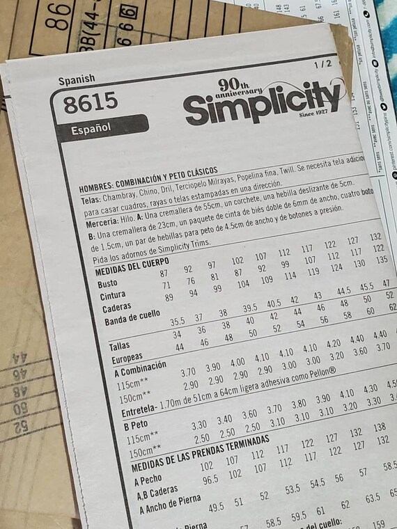Patron Combinaison Vintage Homme Simplicity 8615 - Style Années 70 Avec Poches Utilitaires | Couture Rétro