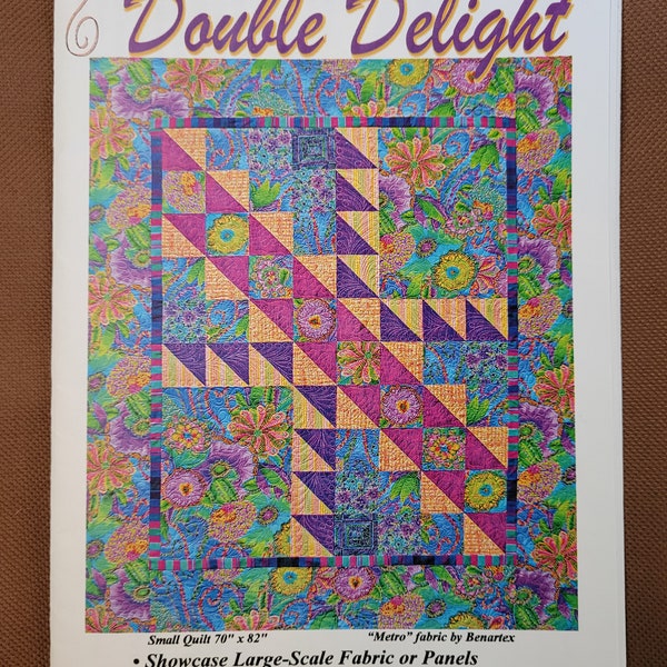Diane Weber, Sew Biz, Double Delight Quilt Pattern by Make It Easy Sewing & Crafts, A QuiltWoman.com Company, Large Bed Quilts