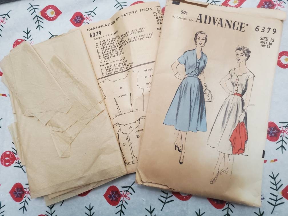 CUT: Vintage Advance Pattern 5981, Advance Pattern 6379, the Precision ...