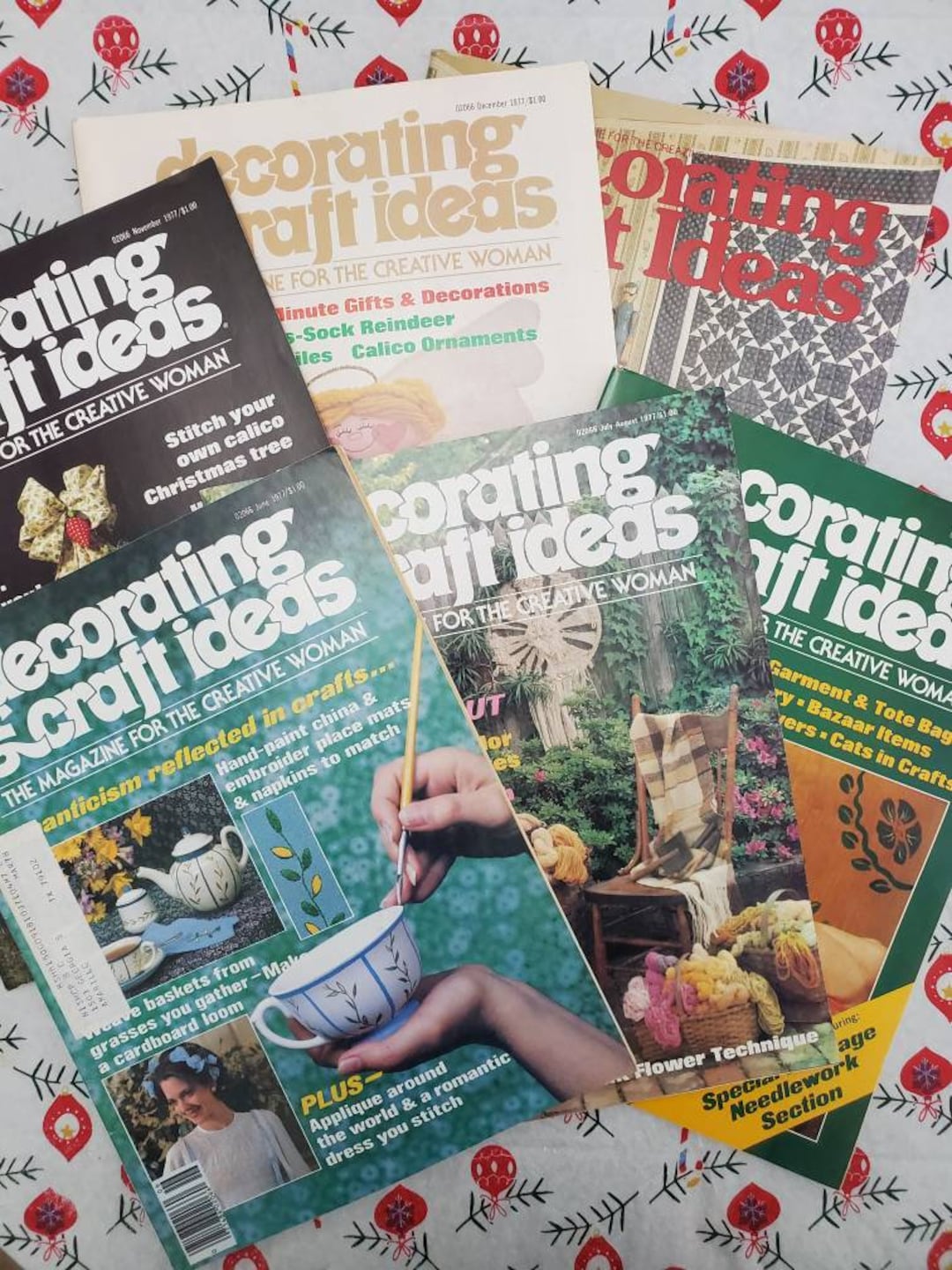 Decorating & Craft Ideas Magazines From 1970s, Assortment: Weave ...