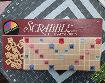 1982 Scrabble Crossword Game No. 17, Selchow & Righter Co, Scrabble Boardgame in great condition