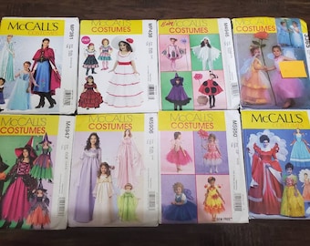 UNCUT: McCall's Costumes Sewing Patterns, McCall's MP381, McCall's MP438, McCall's M4946, McCall's 3365, McCall's M4947, M5906, M5950, M6629