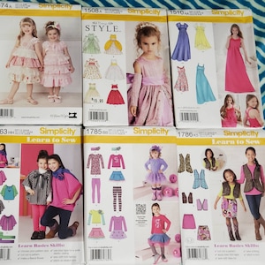 UNCUT: Simplicity 1474 Pattern, Simplicity 1508, Simplicity 1510 Pattern, Simplicity 1763, Simplicity 1785, Simplicity 1786 Pattern