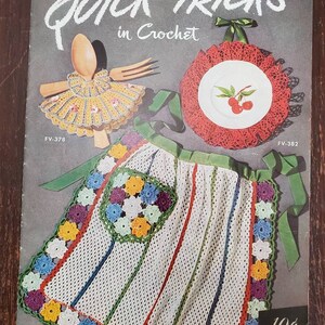 Clark's ONT Quick Tricks in Crochet, Book No. 267, c. 1950, The Spool Cotton Company, Vintage J & P Coats Crochet Booklet