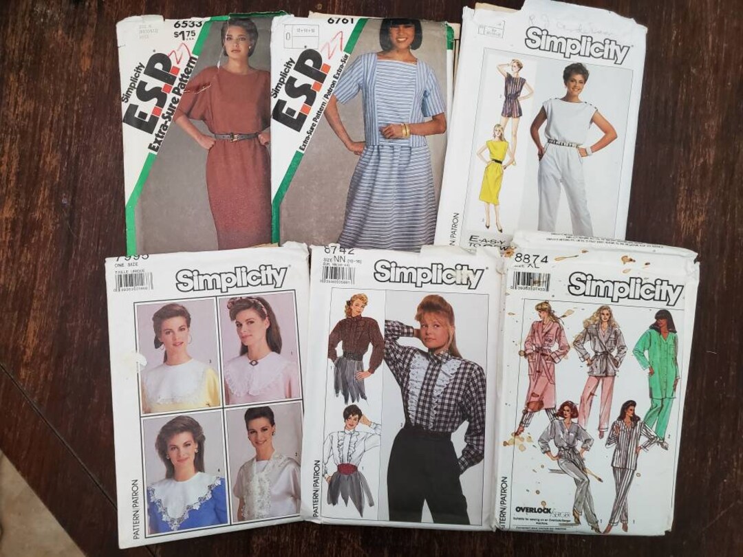 UNCUT: Simplicity 6533 Pattern, Simplicity 6761, Simplicity 7428 ...