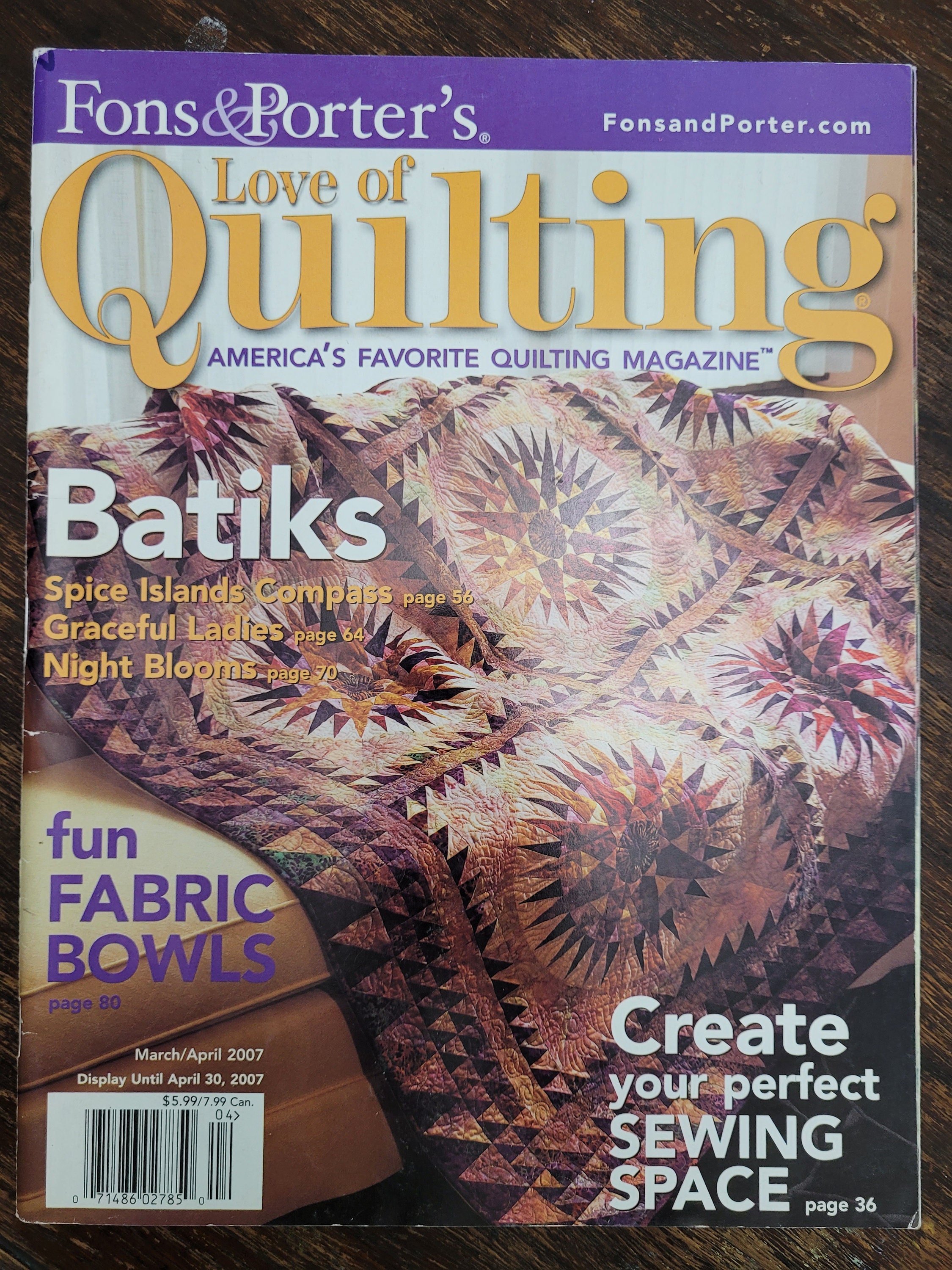 Fons & Porter's Love of Quilting Magazine, Quilts With Style Magazine ...