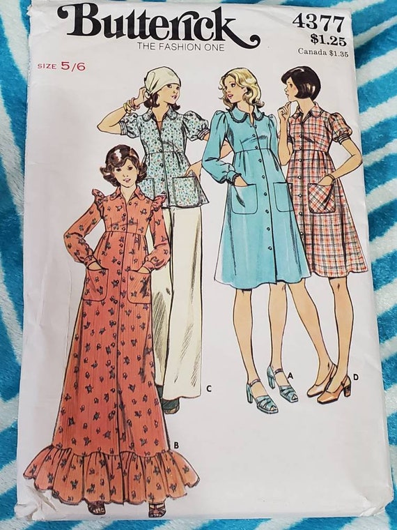 PARTIALLY CUT: Butterick 4377 Pattern, the Fashion One Pattern
