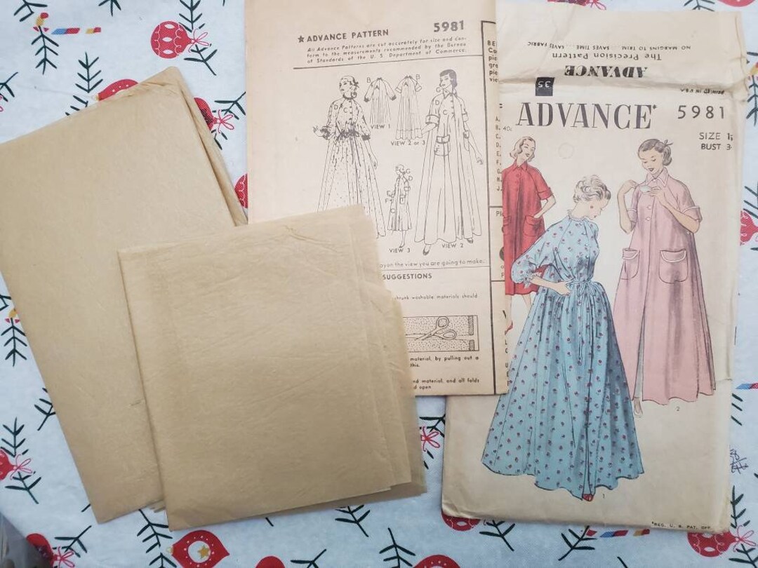 CUT: Vintage Advance Pattern 5981, Advance Pattern 6379, the Precision ...