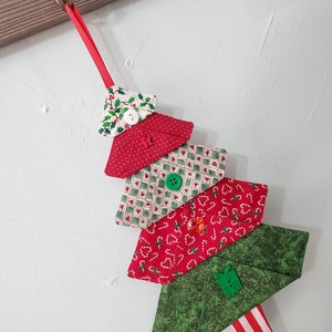 Fabric Christmas Tree Ornament Set Cute Christmas Trees - Etsy