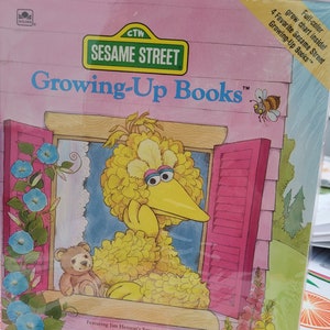 Sesame Street Growing-Up Books, Set of 3 feat. Jim Henson&#39;s Sesame Street Muppets: Big Bird Can Share, Just Like Ernie, When is MY Birthday