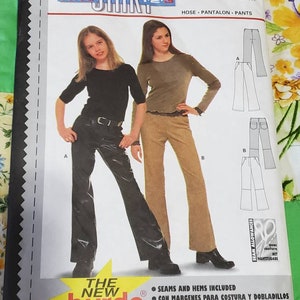 UNCUT: Burda 2908, Children&#39;s Girls - Juniors Pants Sewing Pattern, Size 9 to 14 (Junior), The New Burda, Cute Pants Pattern for Girls.