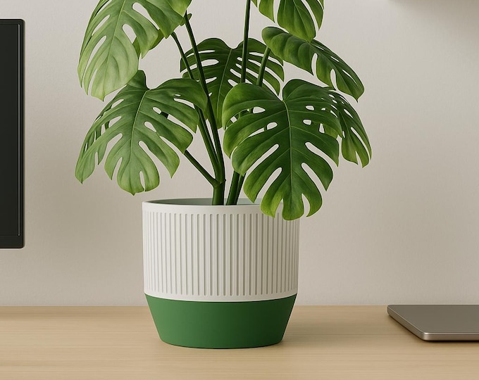 3D printed decoration | Handmade home accessory made of PLA & PETG | Sustainable flowerpot | Modern decoration idea