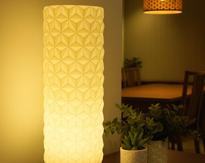 3D printed LED lamp | USB table lamp made of PLA & PETG | Sustainable bedside lamp | Modern home lighting | Gift idea