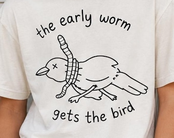 The Early Worm Gets the Bird Shirt Design - SVG / Hi-resolution PNG