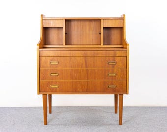 Danish Mid-Century Teak Secretary Desk - (327-128)