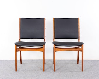 2 Danish Modern Teak Dining Chairs - (323-006.1)