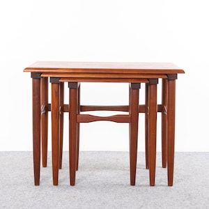 Danish Mid Century Teak Nesting Tables - (327-180)